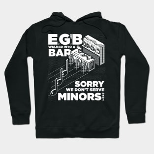 No Minors Allowed - Funny Puns for Musicians and Music Lovers Hoodie